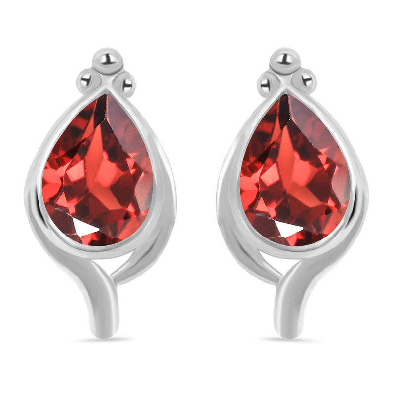 Garnet Stud Earring GAR-RDE-26.