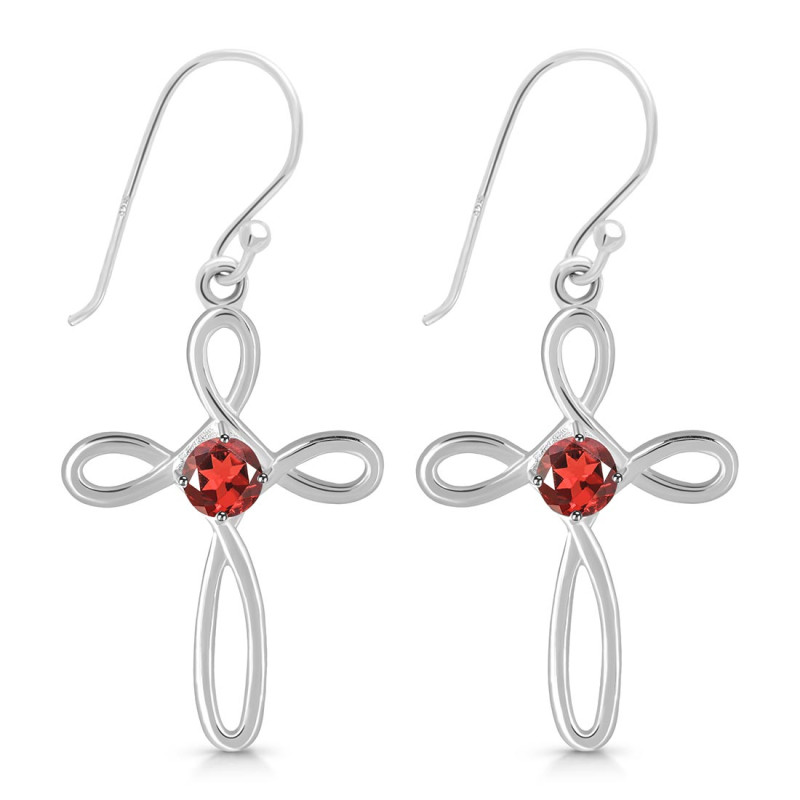 Garnet Earring GAR-RDE-425.