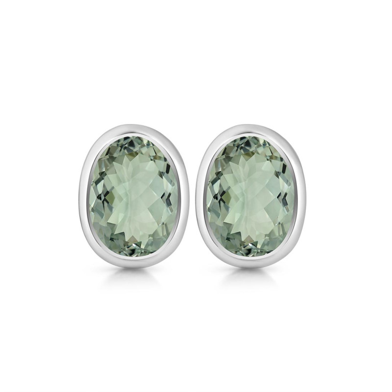 Green Amethyst Stud Earring GRA-RDE-1370.