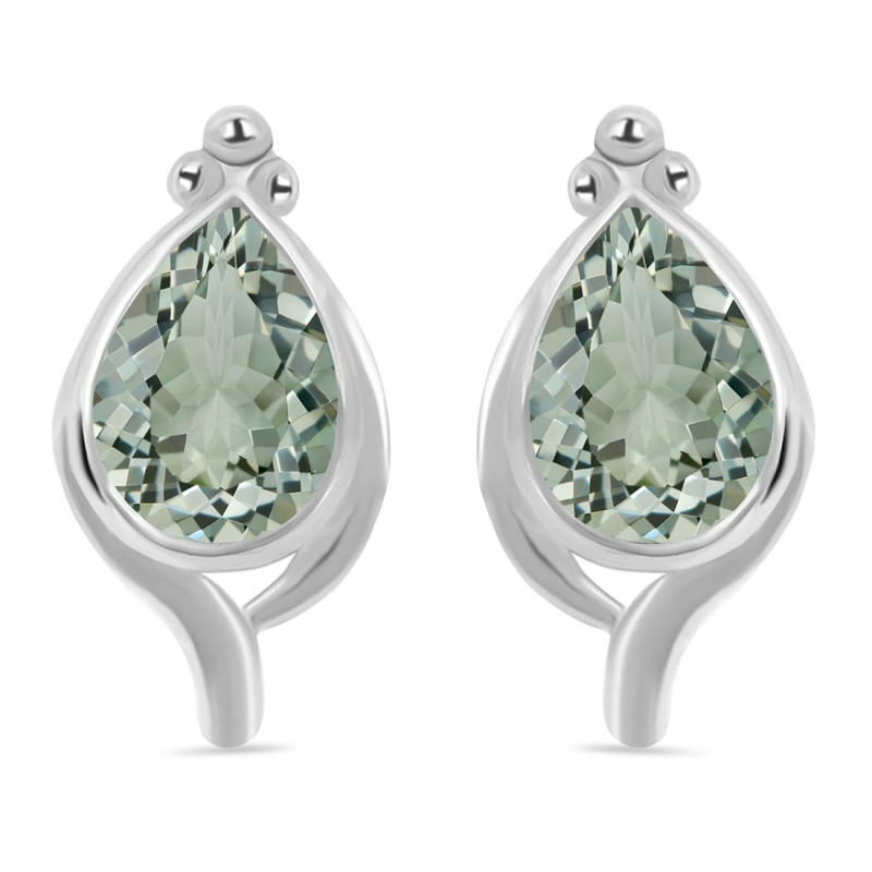 Green Amethyst Stud Earring GRA-RDE-26.