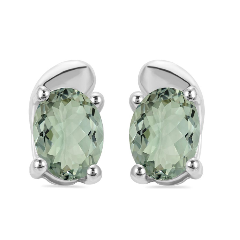 Green Amethyst Stud Earring GRA-RDE-28.