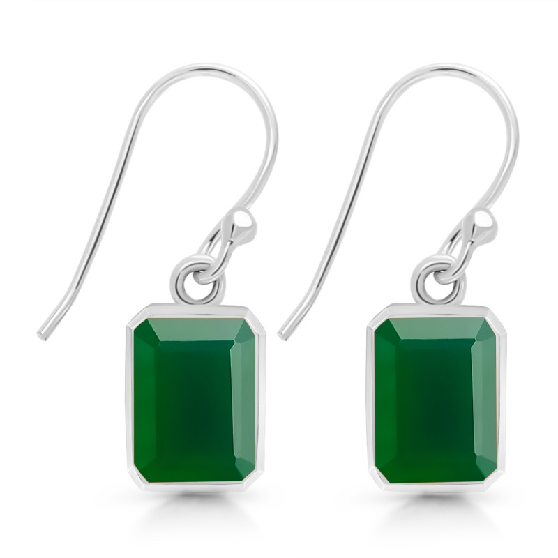 Green Onyx Earring GRO-RDE-1328.