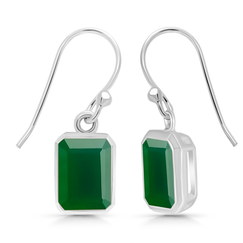 Green Onyx Earring GRO-RDE-1328.