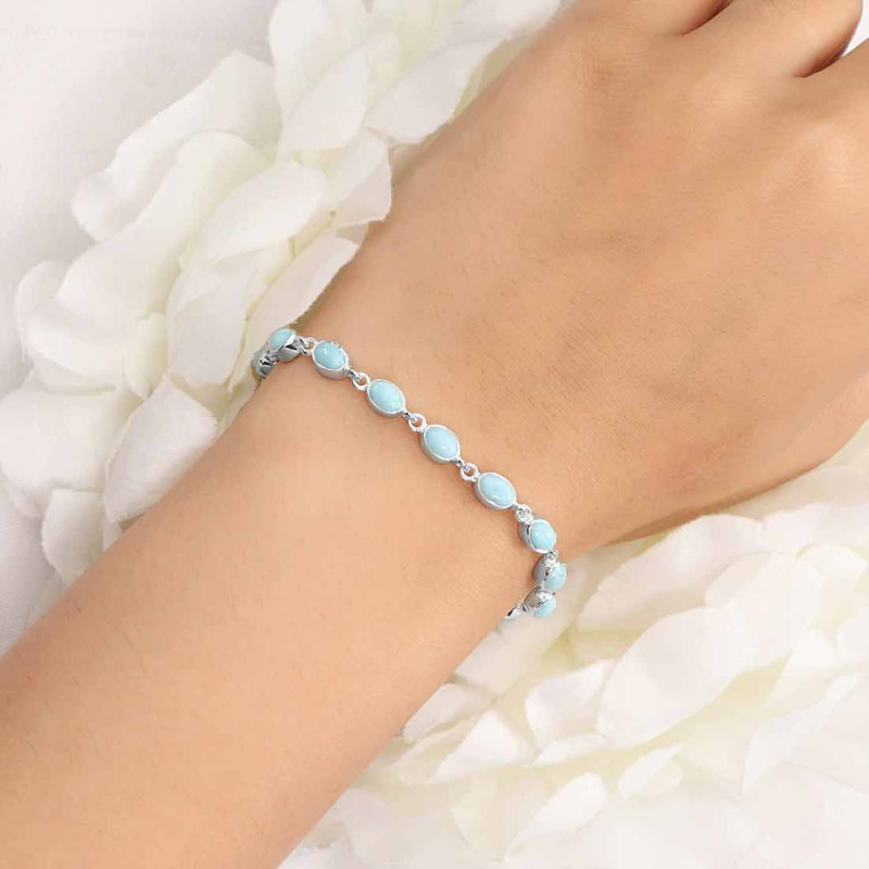 Larimar Bracelet LAR-RDB-117-CAB.