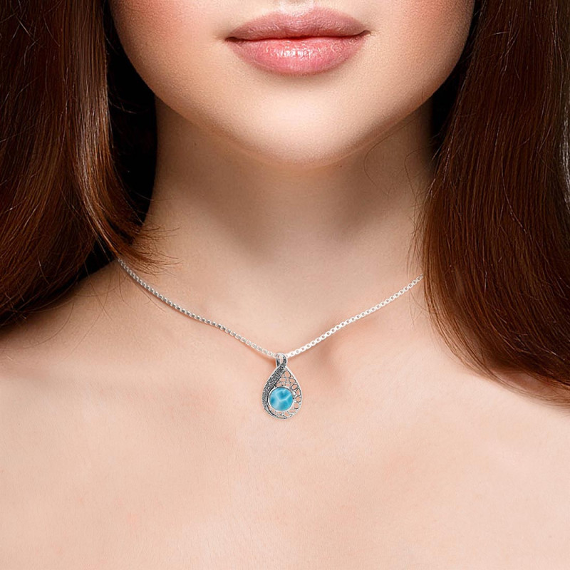 Larimar Pendant LAR-RDP-51.
