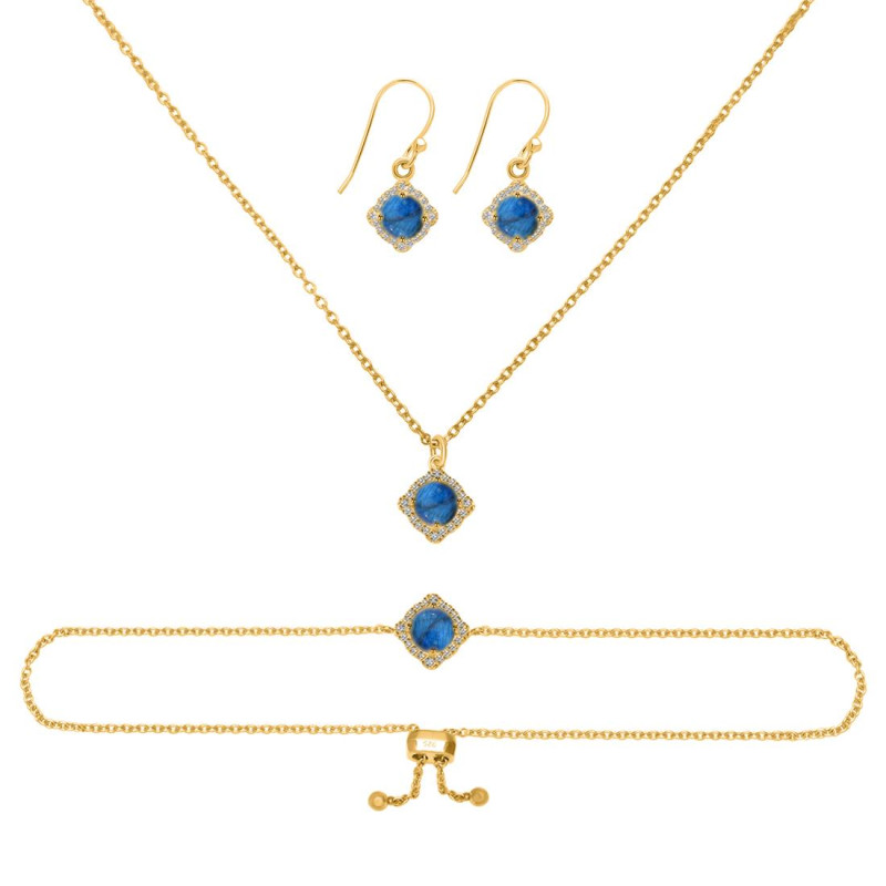 Labradorite Jewelry Set  LBD-RDB-66-RDN-74-RDE-692.