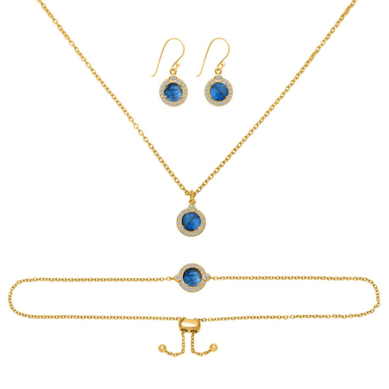 Labradorite Jewelry Set  LBD-RDB-65-RDN-72-RDE-693.