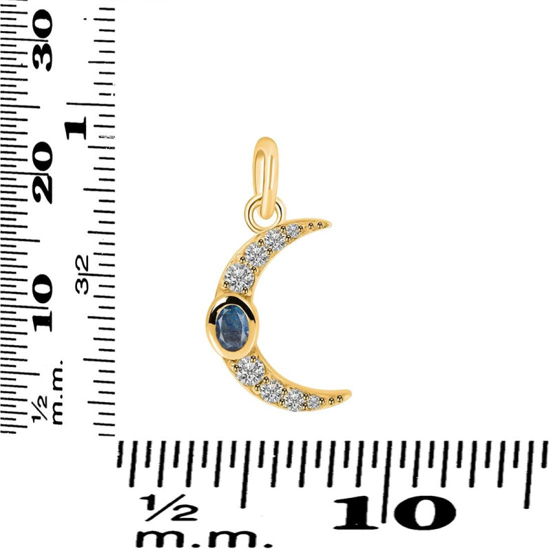 Labradorite & White Topaz Pendant LBD-RDP-691.