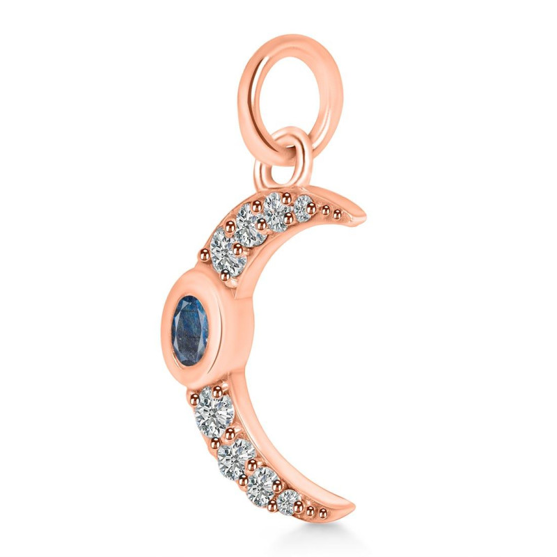 Labradorite & White Topaz Pendant LBD-RDP-691.
