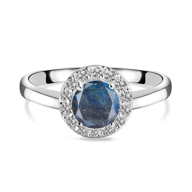 Labradorite & White Topaz Ring LBD-RDR-1768.