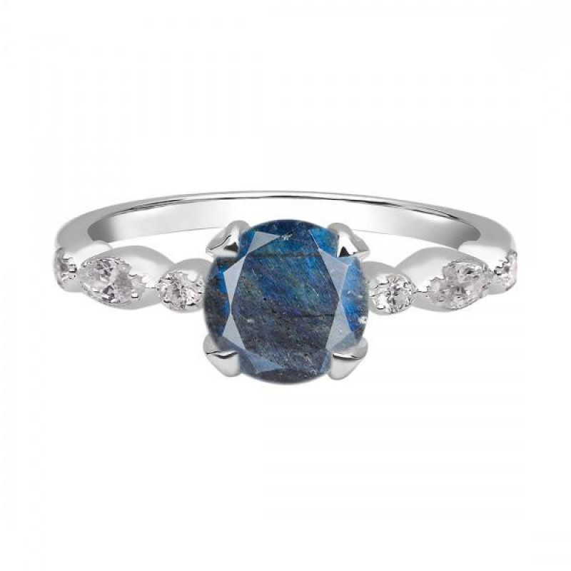 Labradorite & White Topaz Ring LBD-RDR-2269.