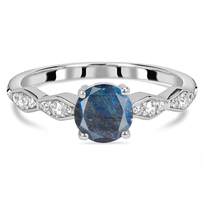 Labradorite & White Topaz Ring LBD-RDR-2288.
