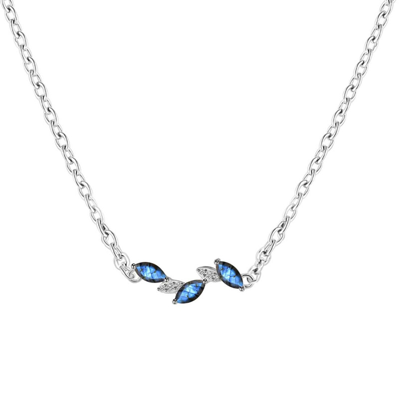 Labradorite & White Topaz Necklace LBD-RDN-460.