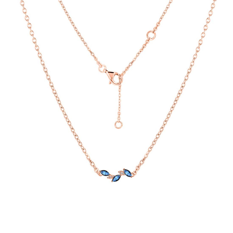 Labradorite & White Topaz Necklace LBD-RDN-460.