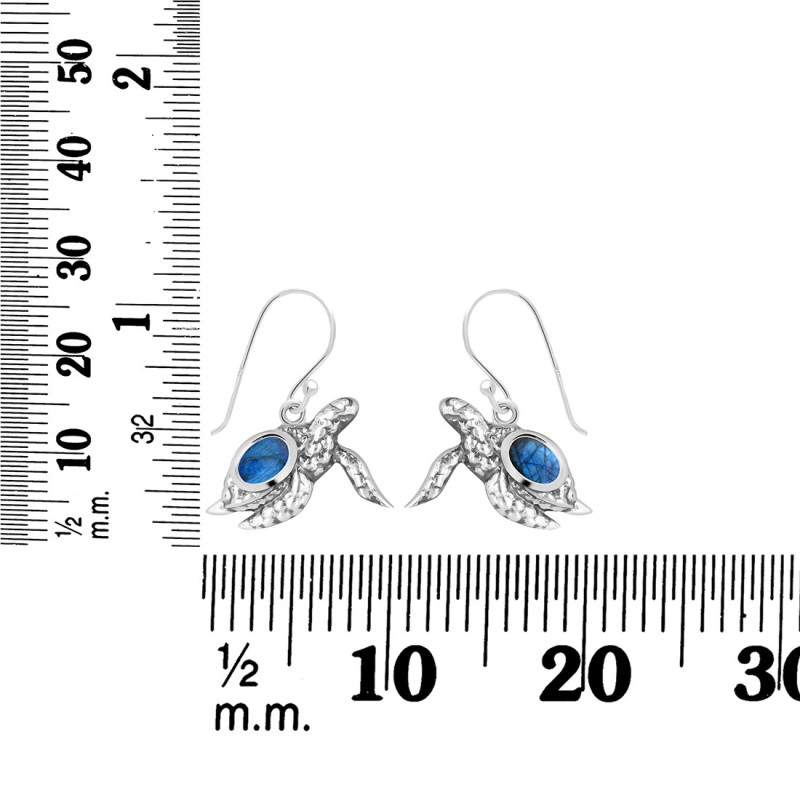 Labradorite Turtle Earring LBD-RUE-42.
