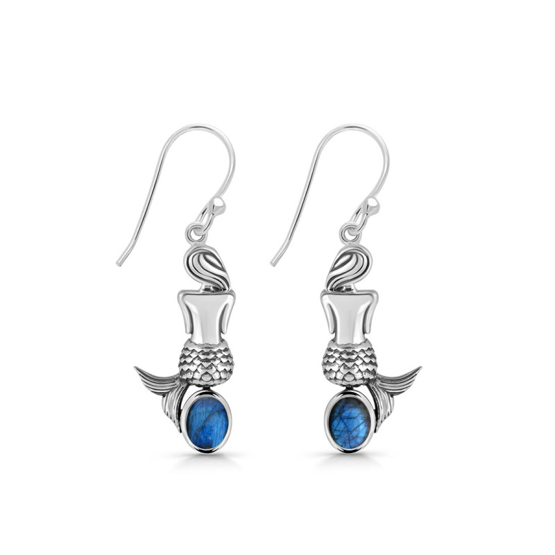 Labradorite Mermaid Earring LBD-RUE-43.
