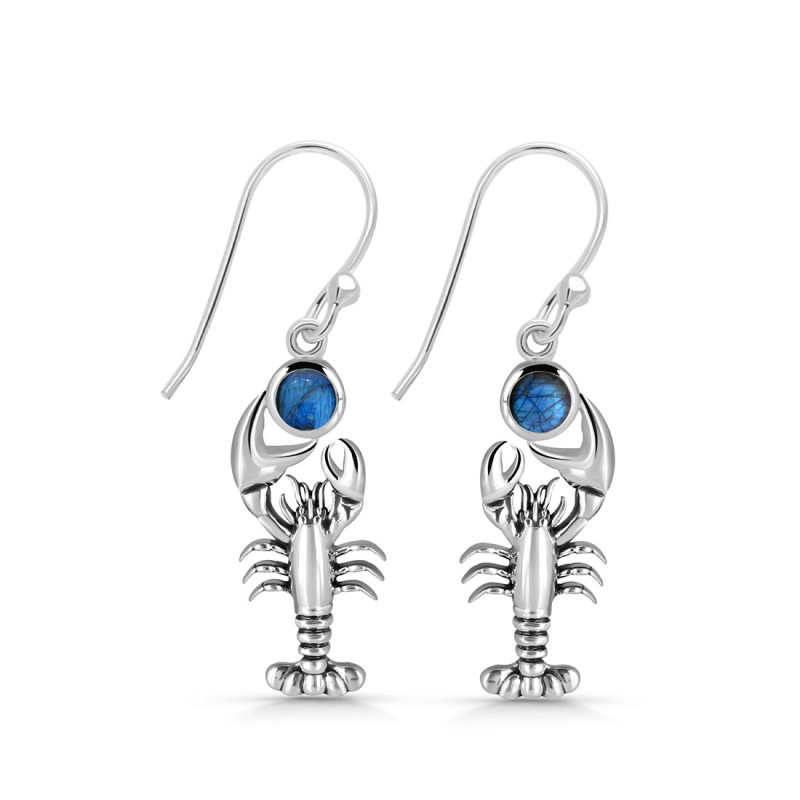Labradorite Lobster Earring LBD-RUE-45.