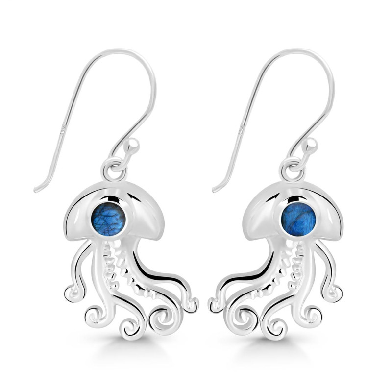 Labradorite Jelly Fish Earring LBD-RUE-47.