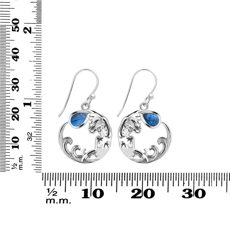 Labradorite Mermaid Earring LBD-RUE-50.