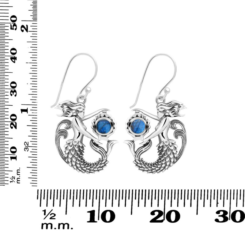 Labradorite Mermaid Earring LBD-RUE-59.