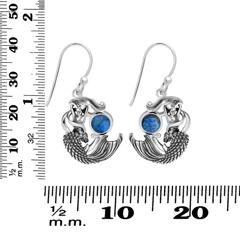 Labradorite Mermaid Earring LBD-RUE-63.