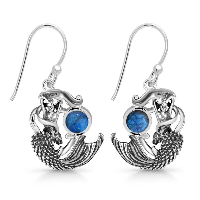 Labradorite Mermaid Earring LBD-RUE-63.