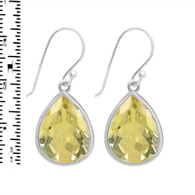 Lemon Quartz Earring LEM-RDE-1253.