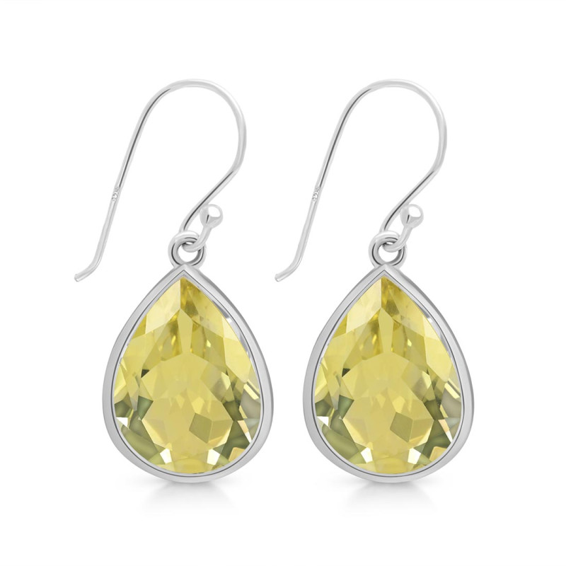 Lemon Quartz Earring LEM-RDE-1253.