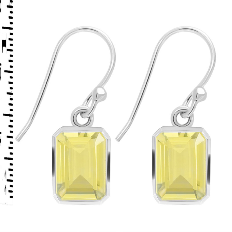 Lemon Quartz  Earring LEM-RDE-1328.