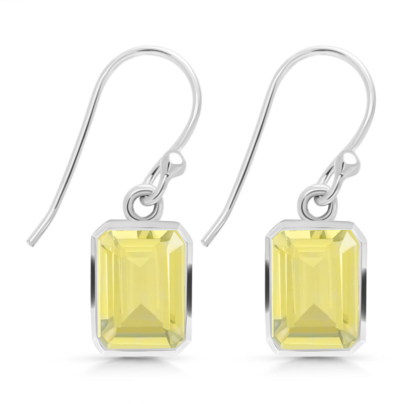 Lemon Quartz  Earring LEM-RDE-1328.