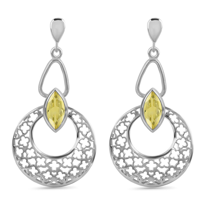 Lemon Quartz Earring LEM-RDE-64.