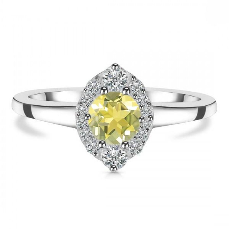 Lemon Quartz Ring LEM-RDR-2504.