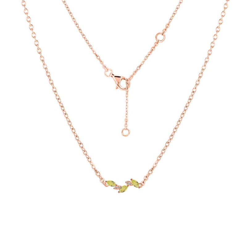Lemon Quartz & White Topaz Necklace LEM-RDN-460.