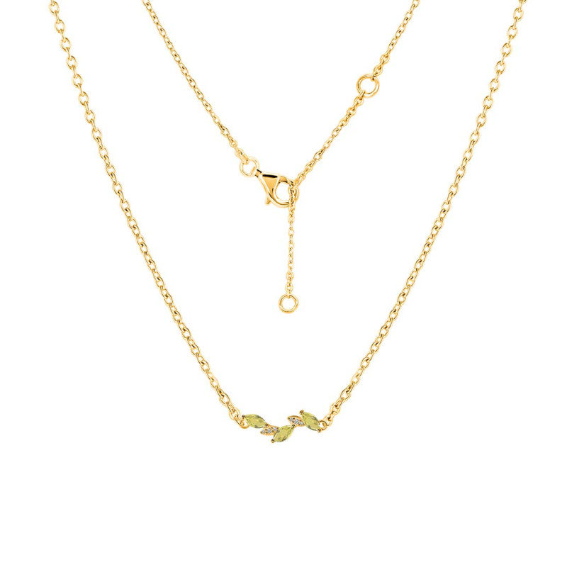 Lemon Quartz & White Topaz Necklace LEM-RDN-460.