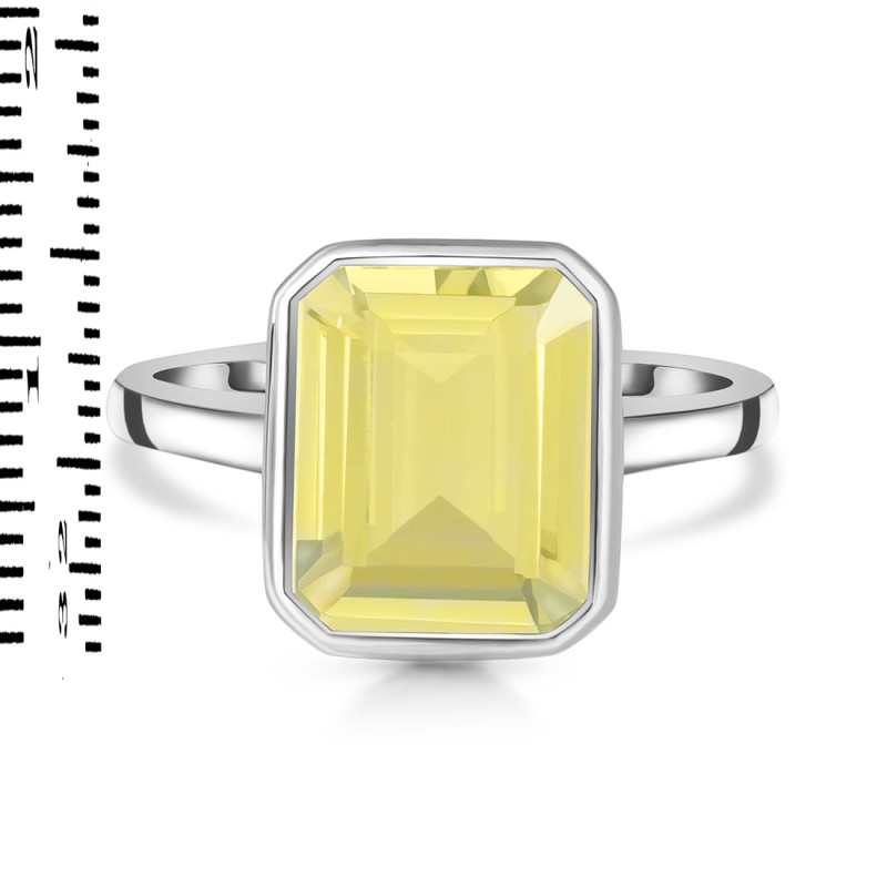Lemon Quartz Ring LEM-RDR-1752.