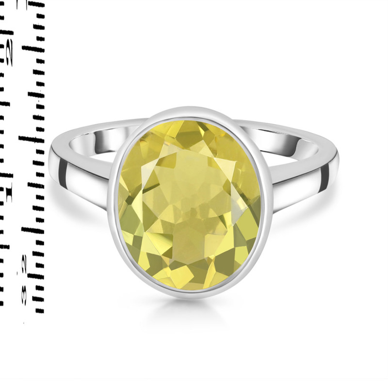 Lemon Quartz Ring LEM-RDR-1806.