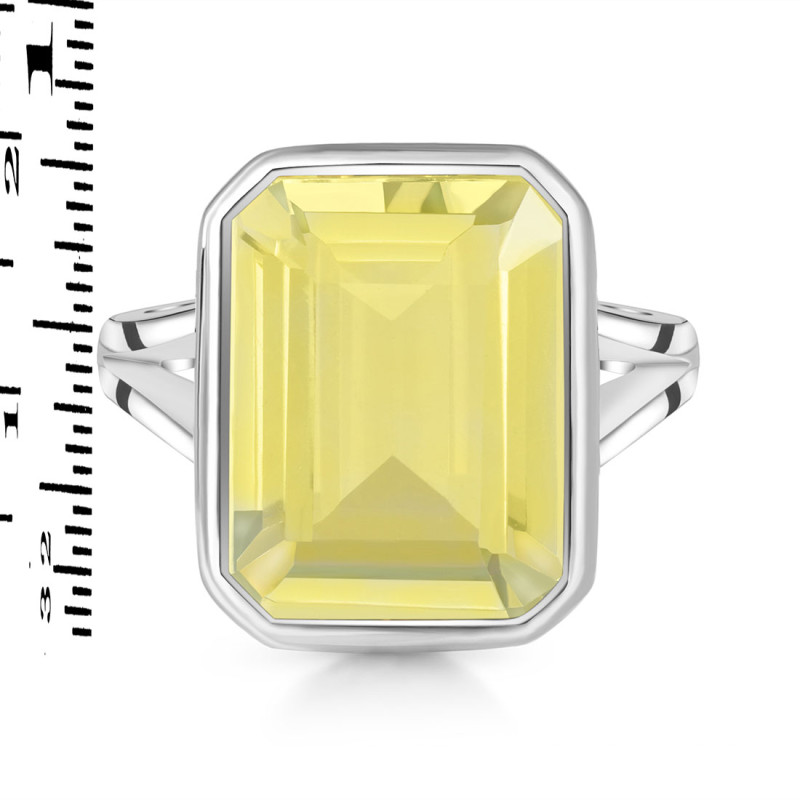 Lemon Quartz Ring LEM-RDR-1847.
