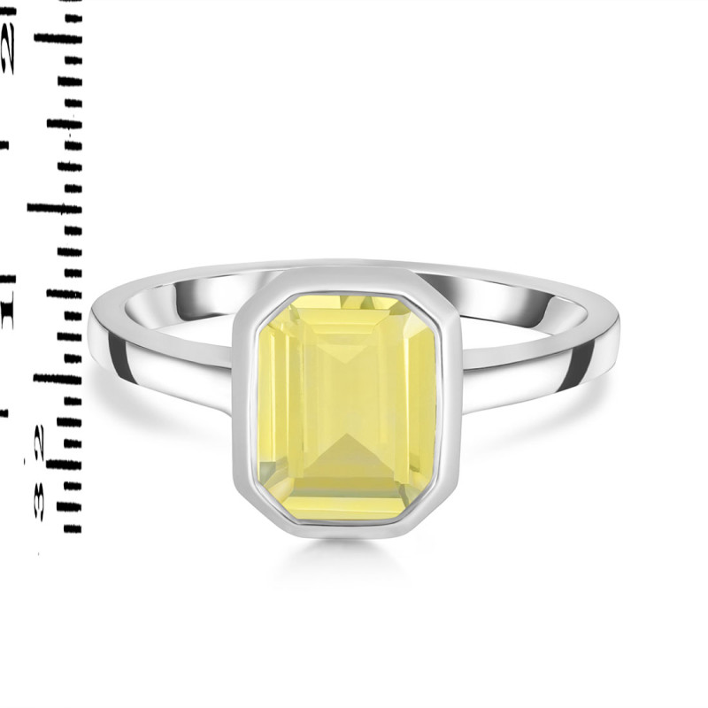 Lemon Quartz Ring LEM-RDR-1903.