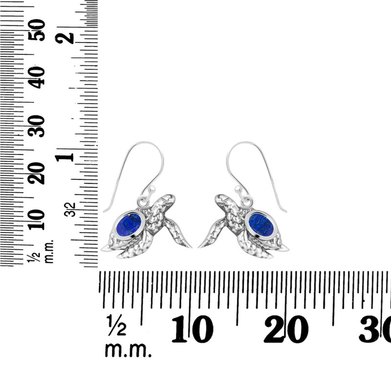 Lapis Turtle Earring LLP-RUE-42.
