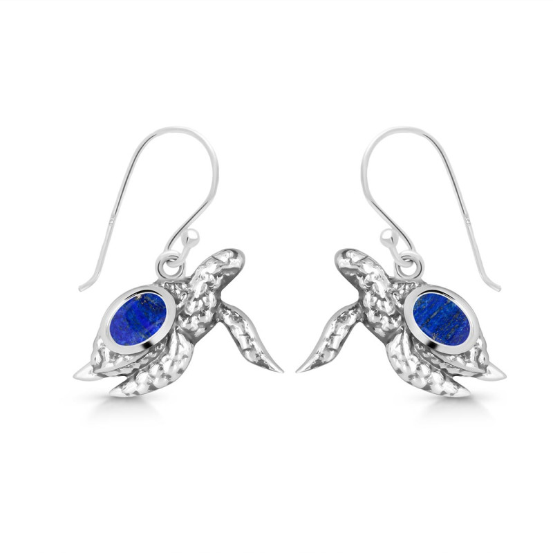 Lapis Turtle Earring LLP-RUE-42.
