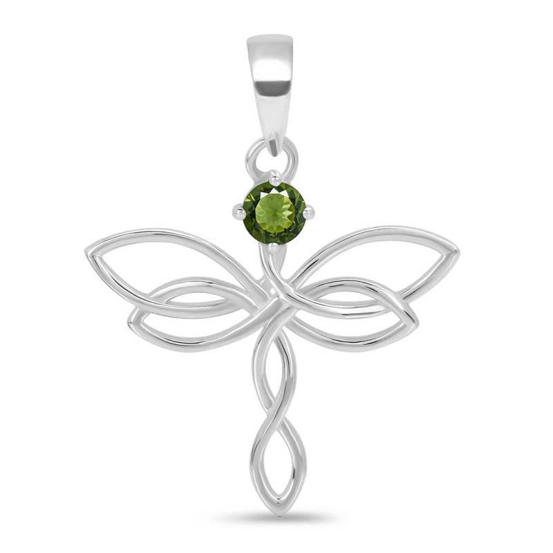 Moldavite Holy Cross Pendant MLD-RDN-160-A.