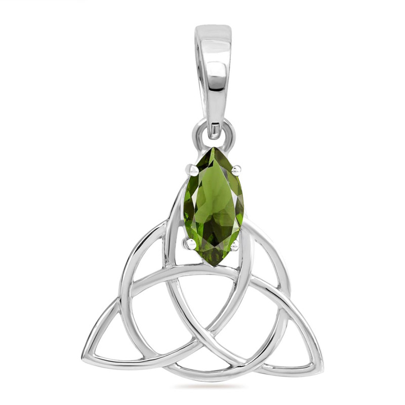 Moldavite Triquetra Pendant MLD-RDN-161.