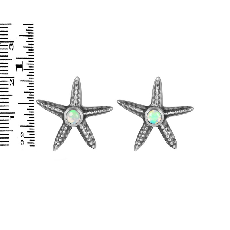 Opal Star Fish Stud Earring OPL-RUE-2.