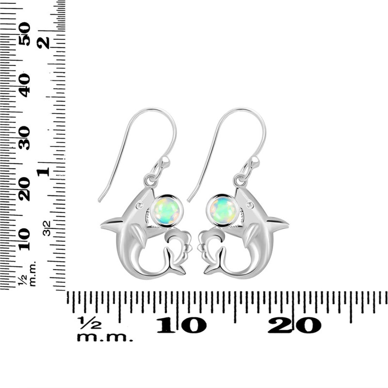 Opal Shark Earring OPL-RUE-12.