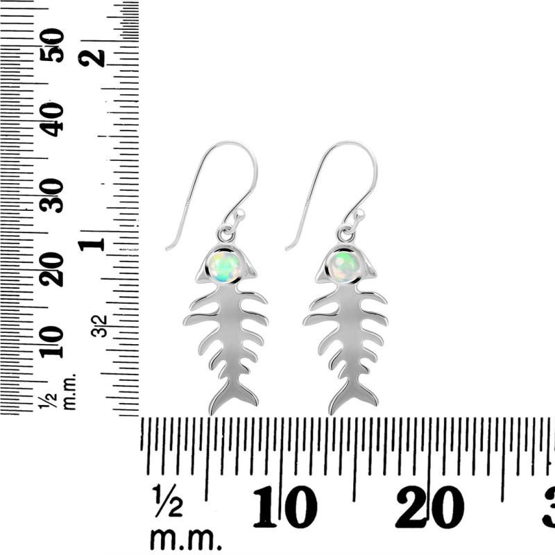 Opal Fish Bone Earring OPL-RUE-17.