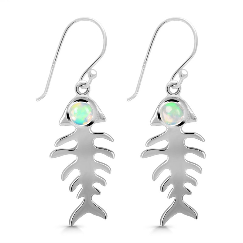 Opal Fish Bone Earring OPL-RUE-17.