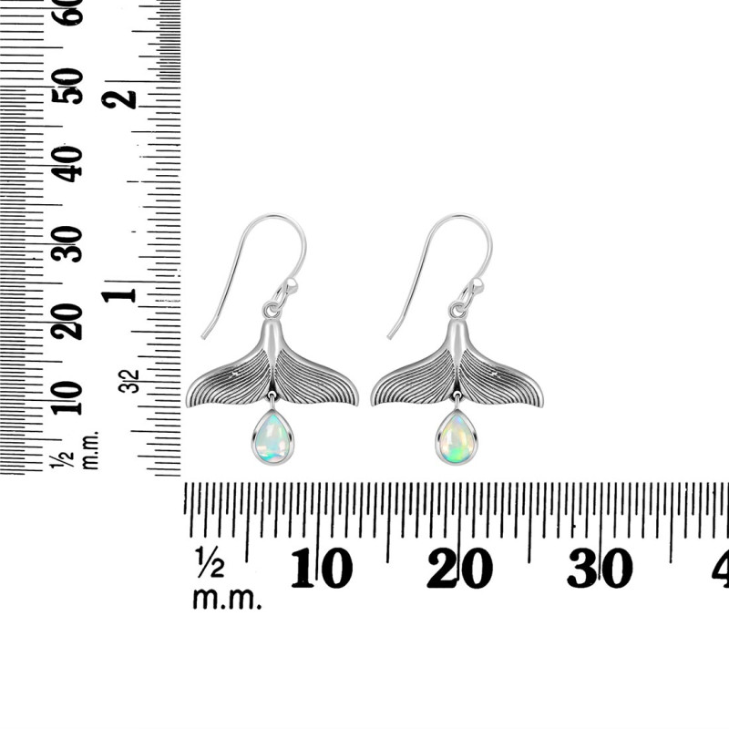 Opal Whale Tail Earring OPL-RUE-22.