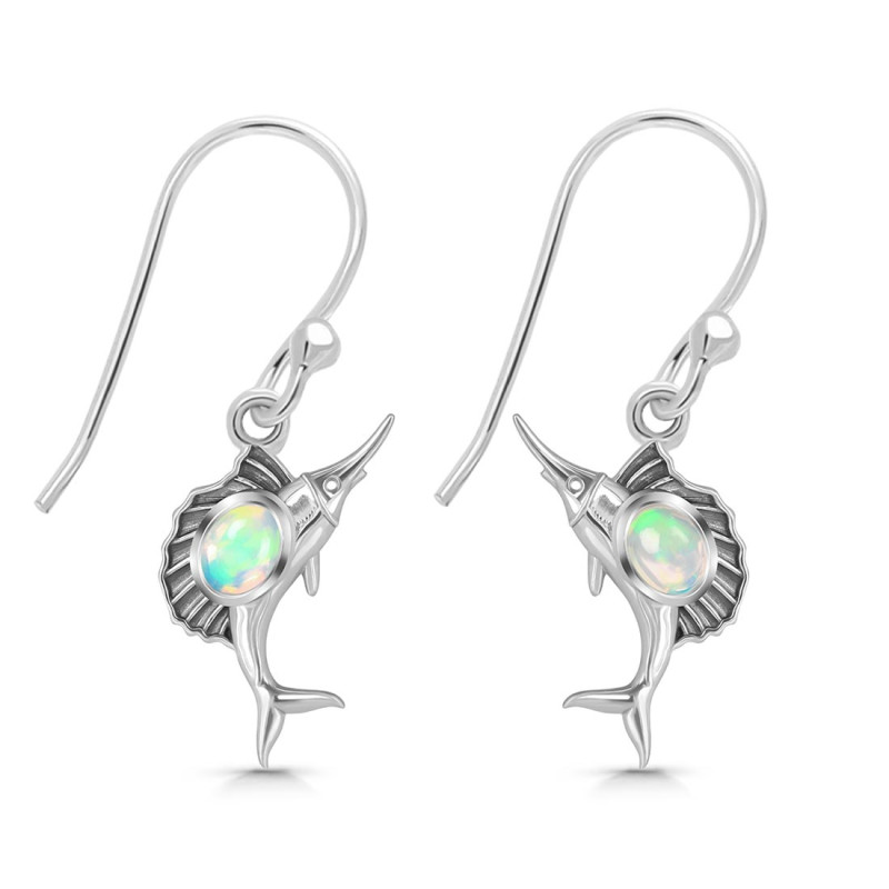 Opal Sail Fish Earring OPL-RUE-25.