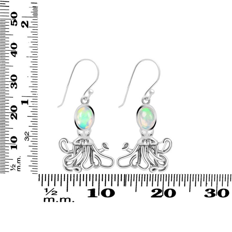 Opal Octopus Earring OPL-RUE-46.