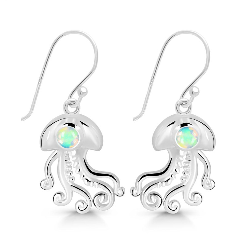 Opal Jelly Fish Earring OPL-RUE-47.